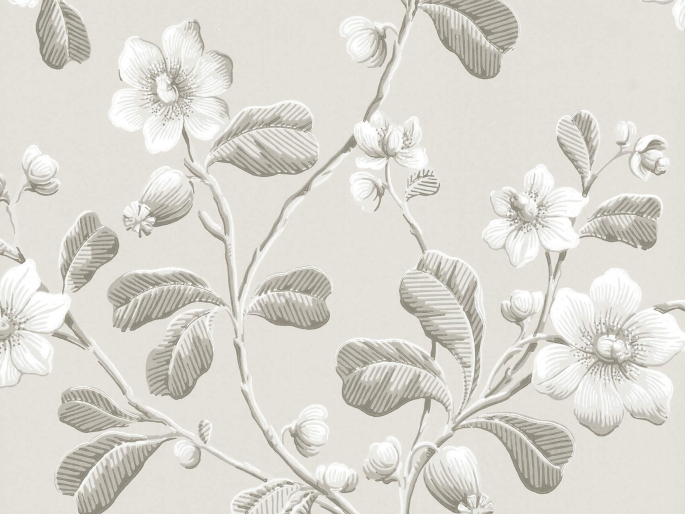 Broadwick Street - Pitch Tapete von Little Greene mit ruhigen Farben