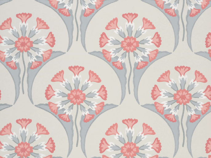 Little Greene Blumentapete Hencroft - Bone China