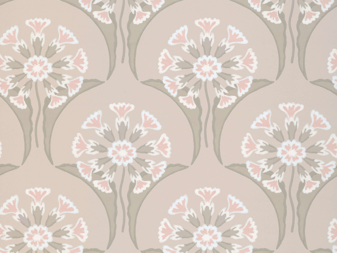 Tapete mit Blumen Hencroft - Lute von Little Greene