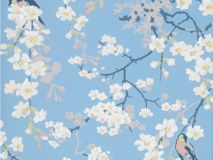 Little Greene Massingberd Blossom - Hellblau