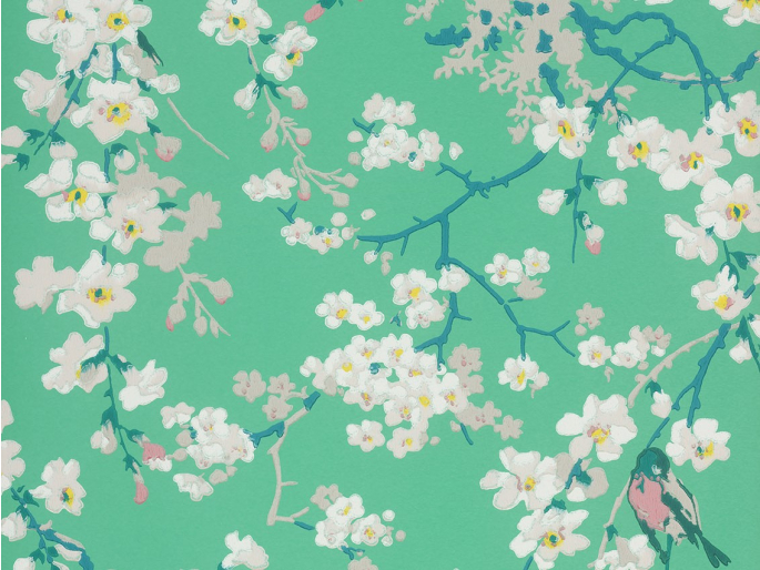 Little Greene Massingberd Blüte - Verditer