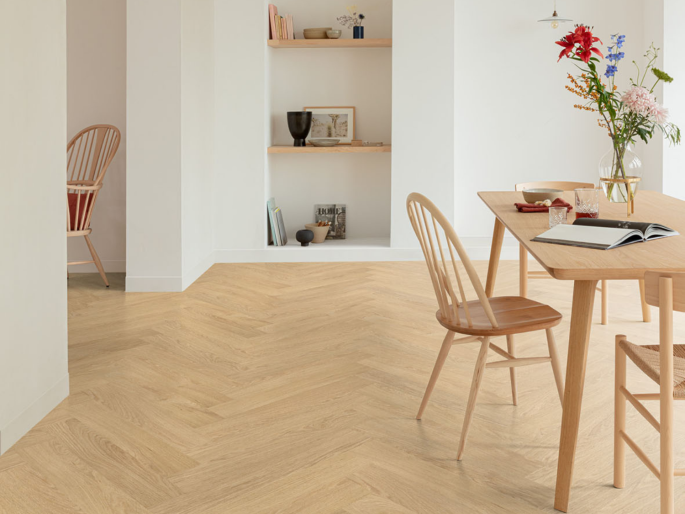 Floorify Fischgrätboden XL Uni FG601 - Aufkleber Vinyl