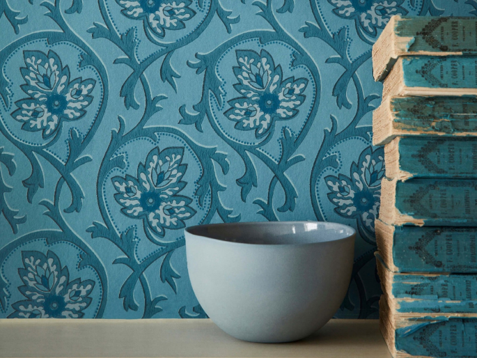 Little Greene Hoja - Air-Force-Blau