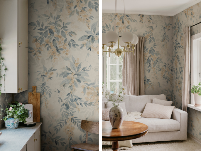 Sandberg Lovisa Mural - Blau