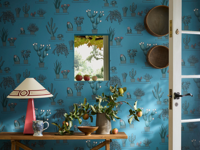 Little Greene Mr Straw's Gewächshaus - Air Force Blue
