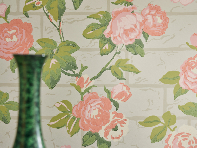 Little Greene Rosengarten - Grüner Stein