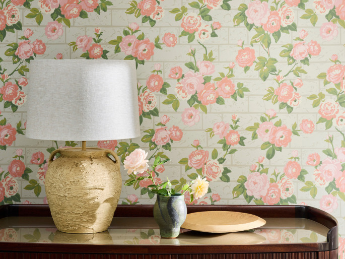 Little Greene Rosengarten - Grüner Stein