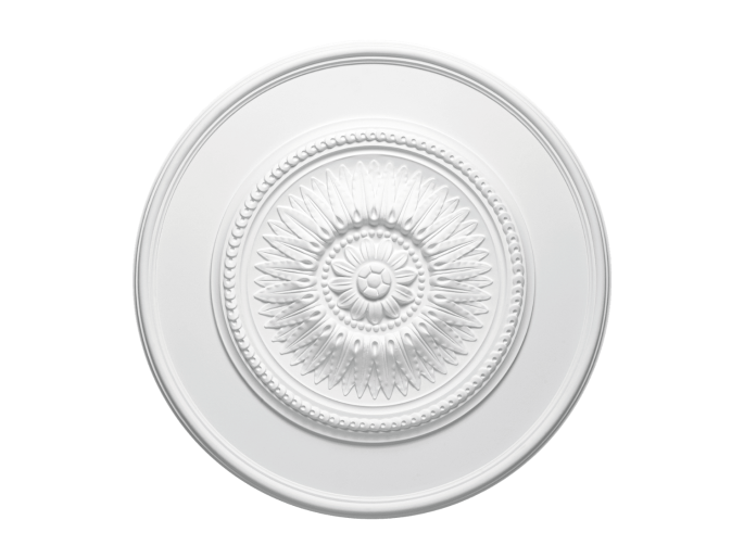 Deckenornament mit klassischem Design und Blumen