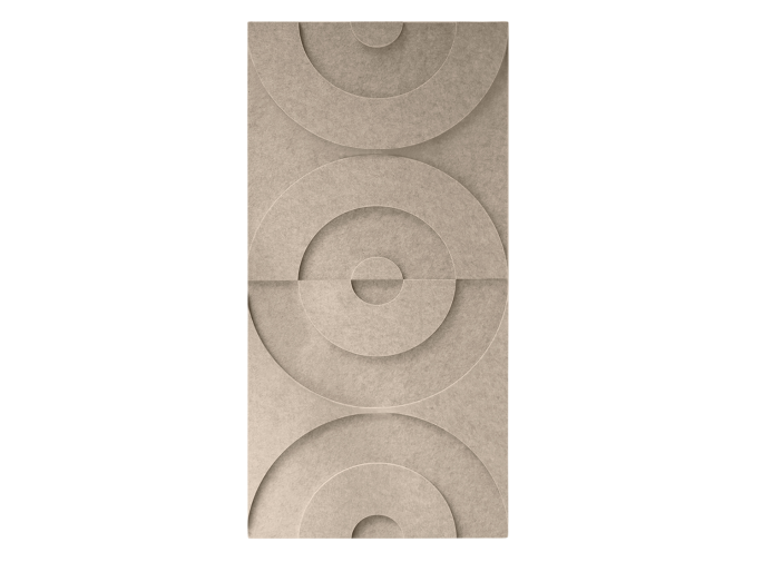Maeven Art akustische 3D-Paneele Maya II - Beige (Set von 2)