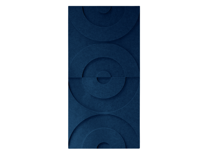 Maeven Art akustische 3D-Paneele Maya II - Navyblau (Set von 2)