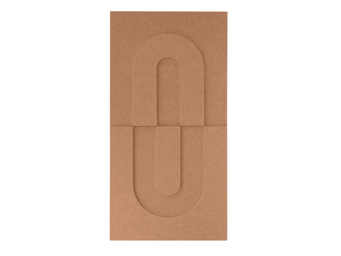Maeven Art akustische 3D-Paneele Maya IV - Cognac (Set von 2)