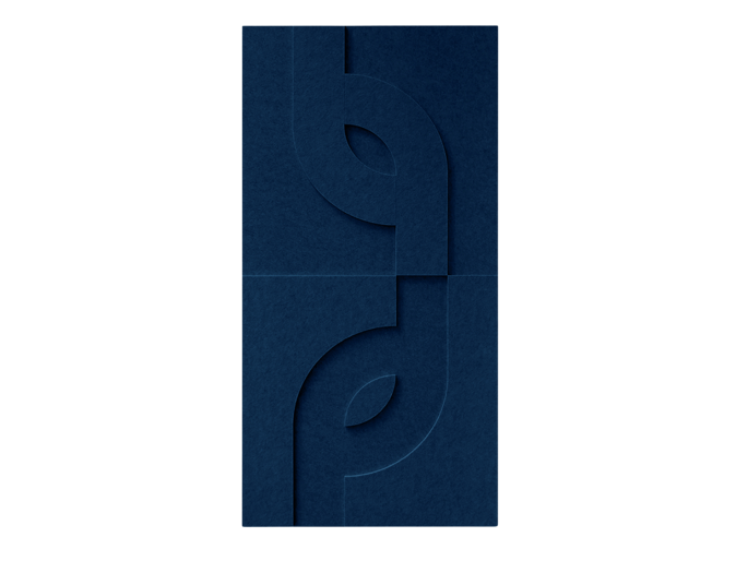 Maeven Art akustische 3D-Paneele Maya V - Navy Blue (Set von 2)
