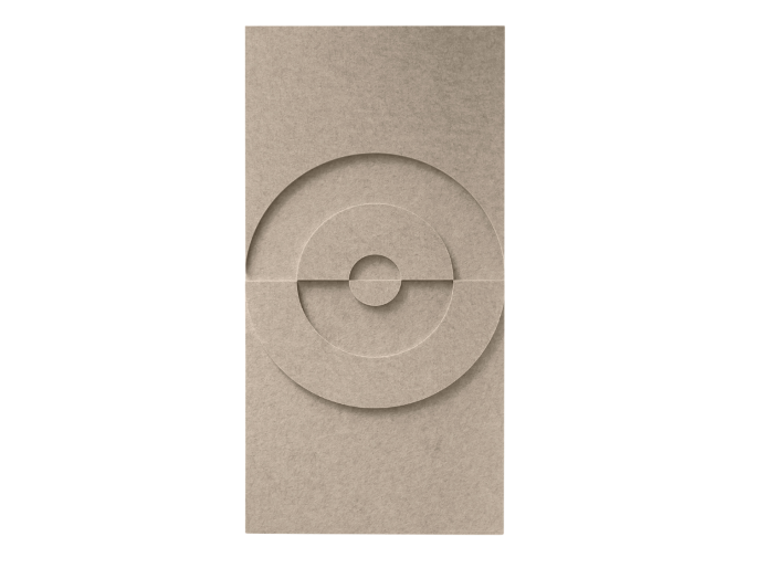 Maeven Art akustische 3D-Paneele Maya VI - Beige (Set von 2)