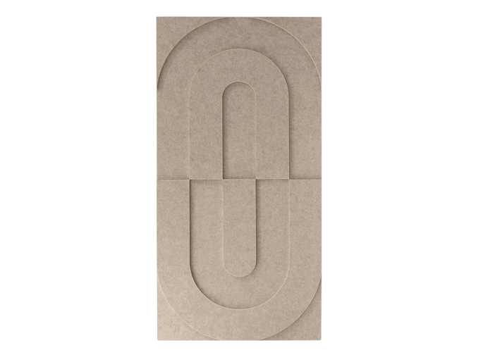 Maeven Art akustische 3D-Paneele Maya VII - Beige (Set von 2)