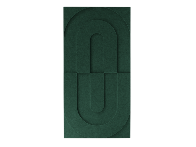 Maeven Art akustische 3D-Paneele Maya VII - Deep Green (Set von 2)